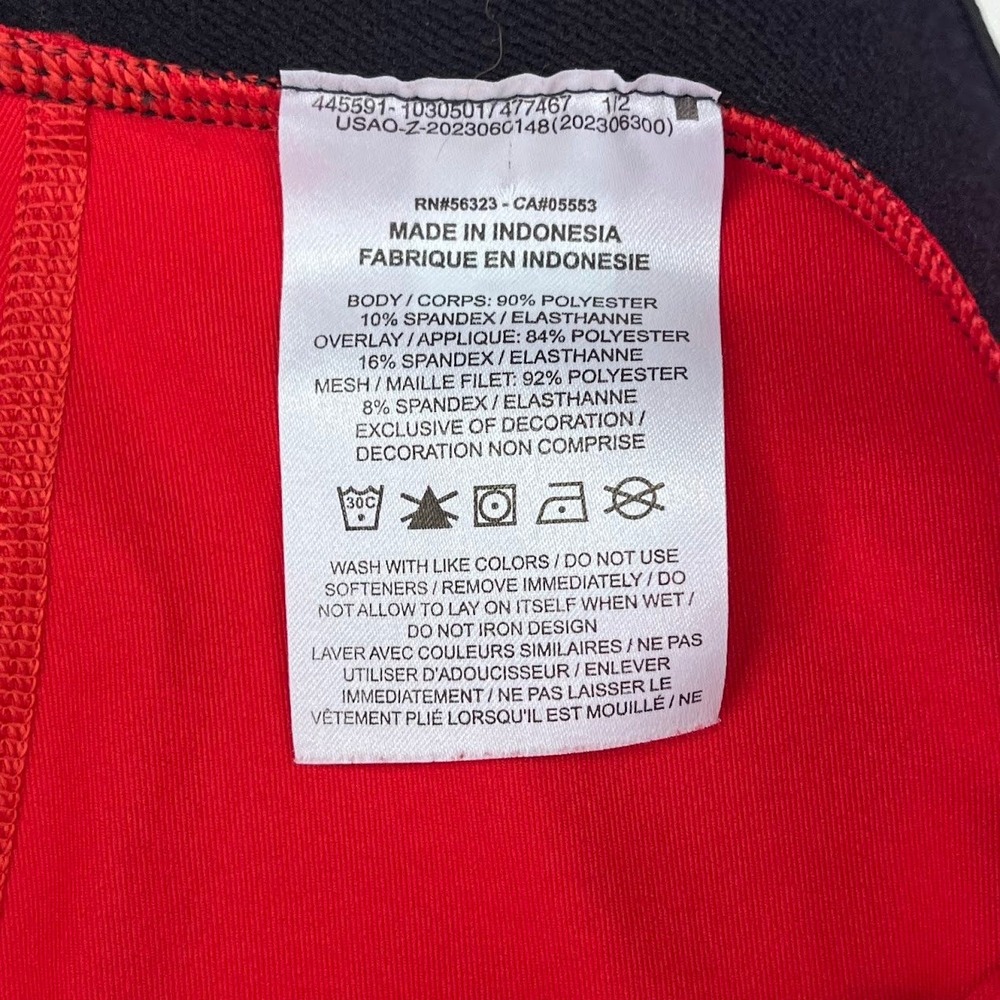 Nike Pro Dri-FIT Kids Red Compression Leggings Tight Fit Large Pockets 445591 - Picture 10 of 14